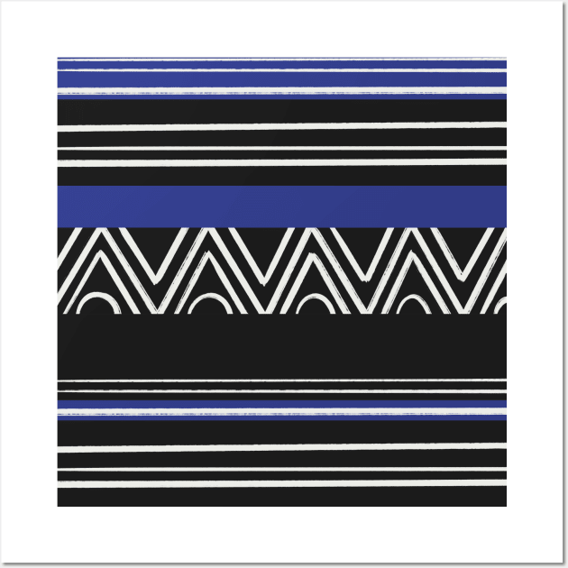 African Striped Pattern Wall Art by Suneldesigns